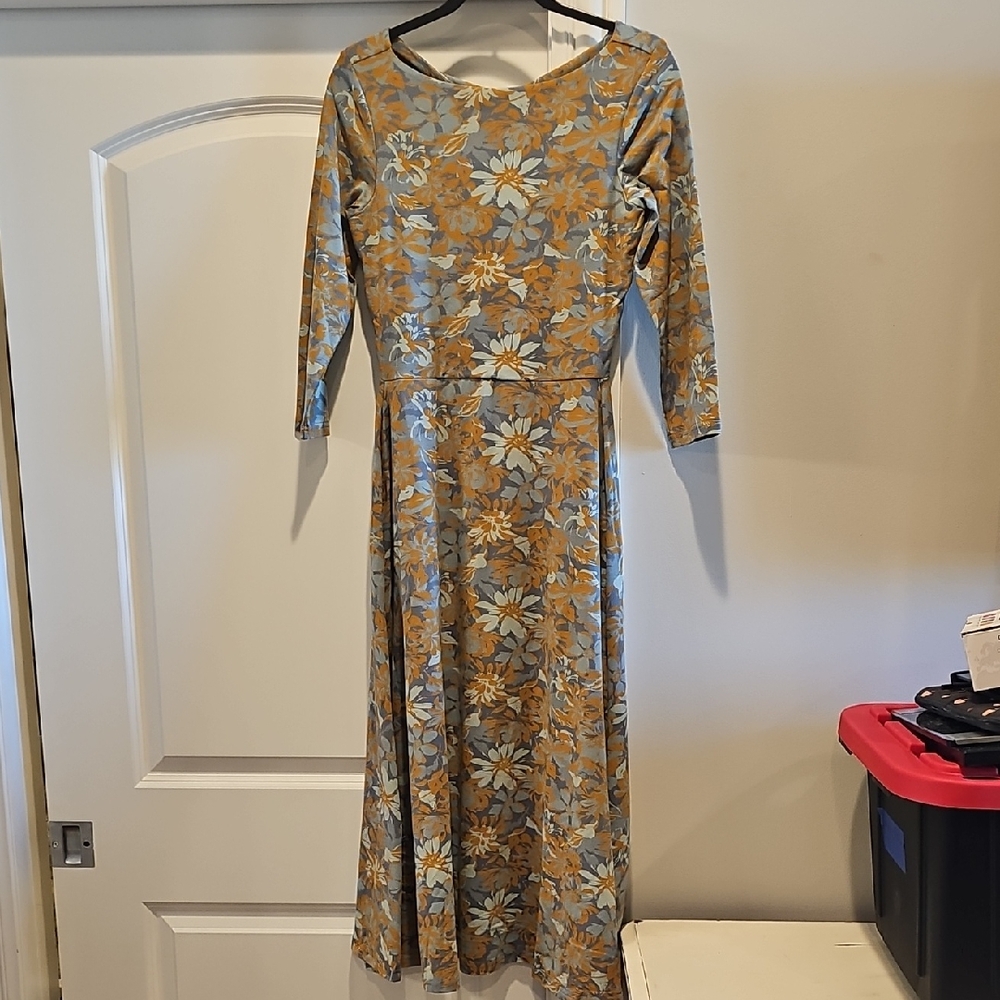 Pact Floral Quarter Half Sleeve Dress